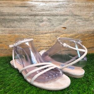 New Nude Jammin Suede Sandal SZ 6.5